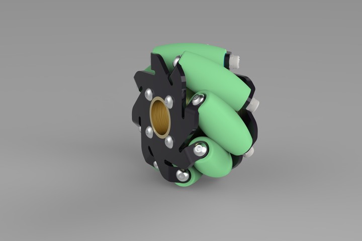 تصميم  Mecanum wheel ب استخدام solidworks