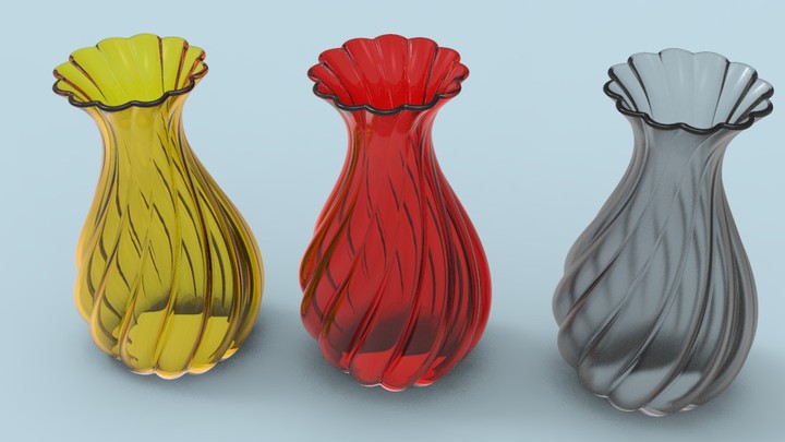 crystal vase