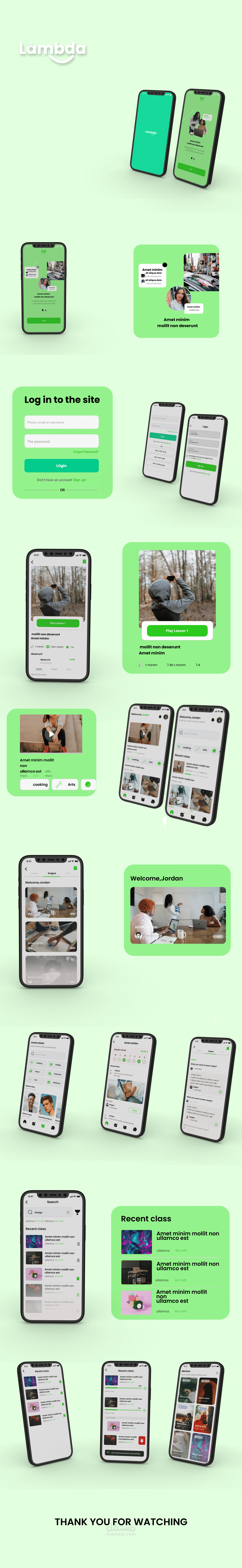 تصميم واجهة مستخدم موبايل uiux