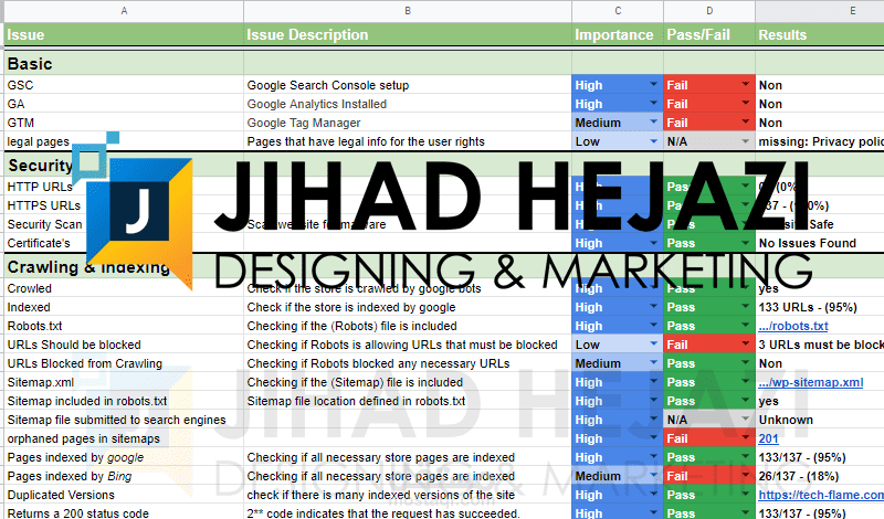 تحليل مواقع SEO Audit