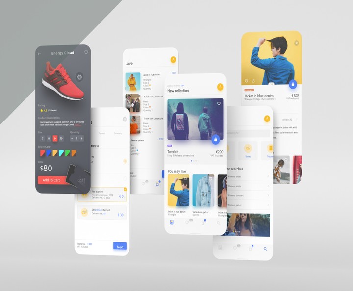 تصميم تجربة واجهة المستخدم لتطبيقات الاندرويد)Shopy App UI(