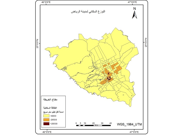 تصميم خريطة توزع سكاني