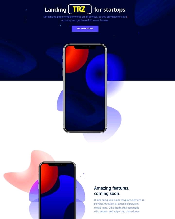 Phone landing page