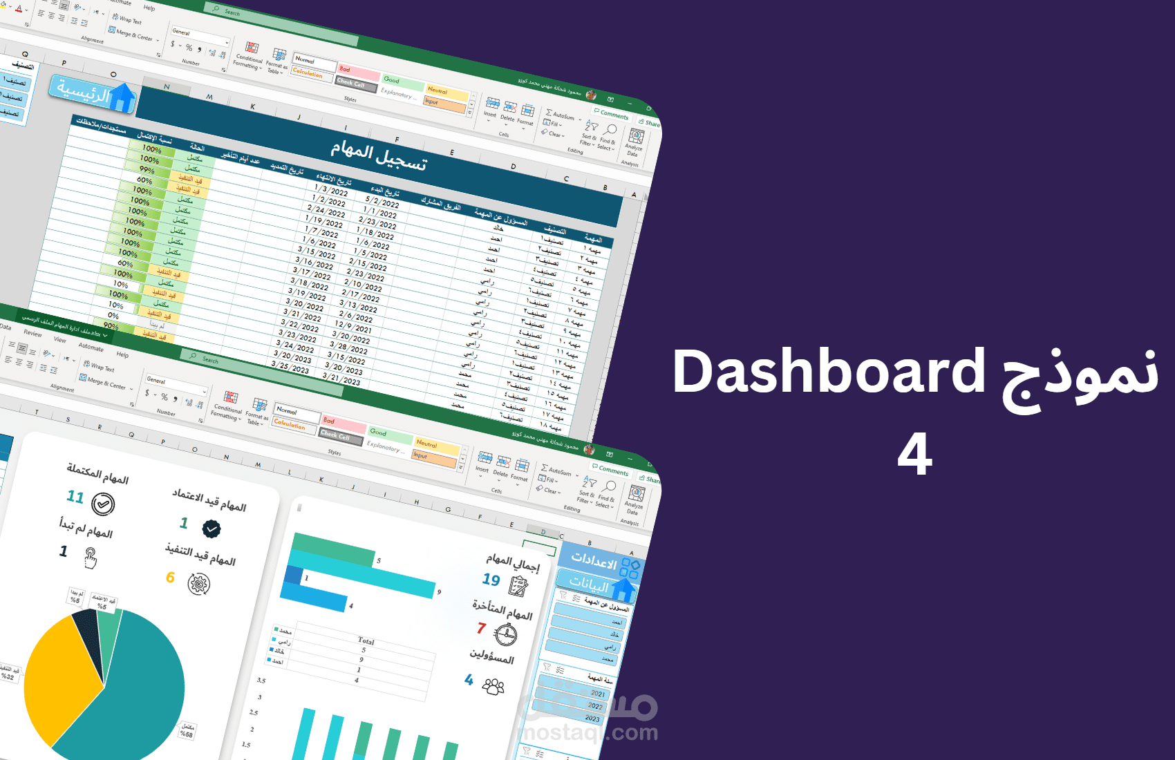 نموذج dashboard 4