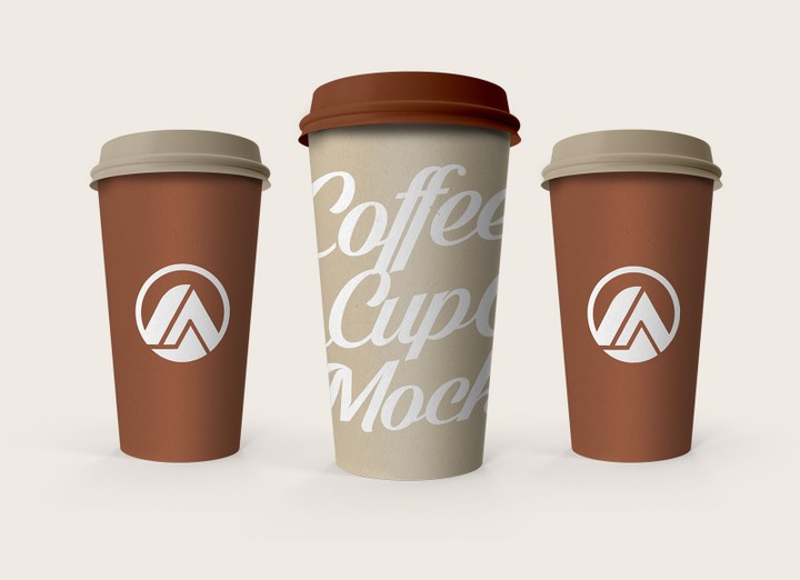 Paper coffe mockups