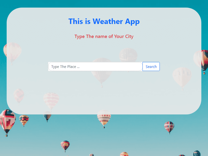 Weathe -Forcasting Mini App