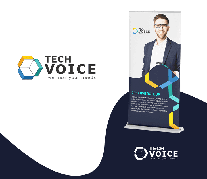 هوية شركة  Tech Voice