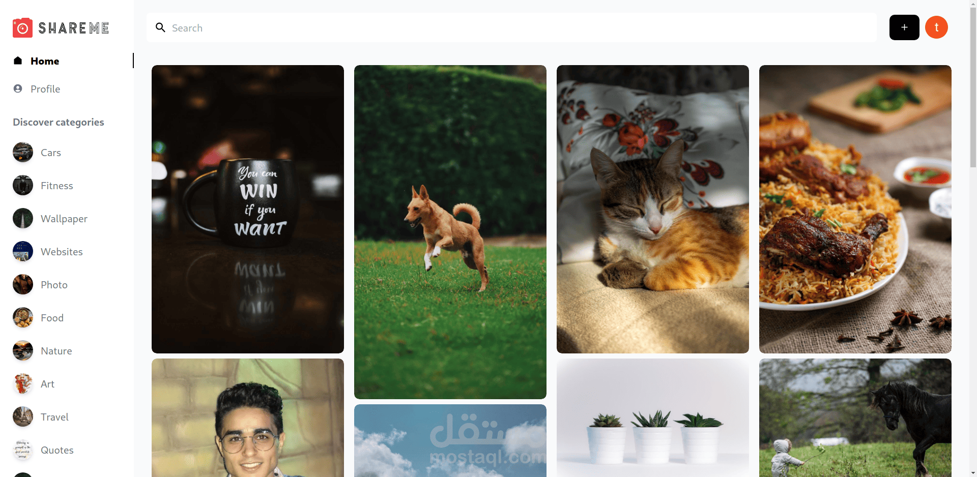 sharing images website | مستقل