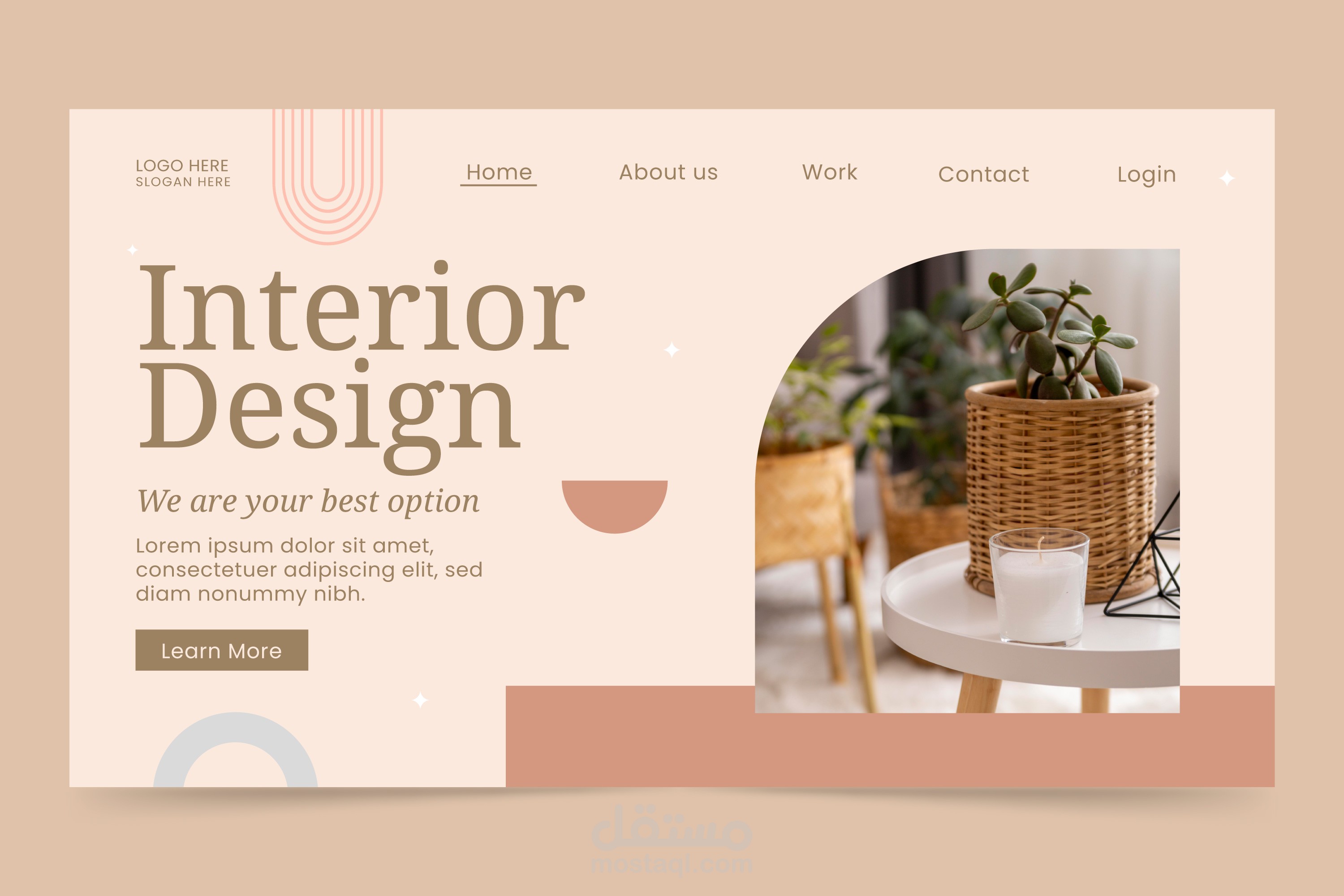 موقع خدمات تصميم داخلي – Interior Design Website