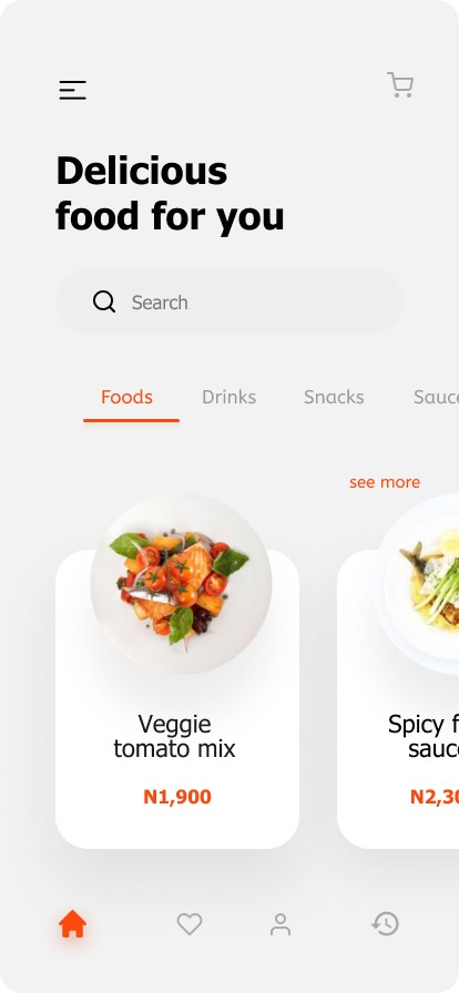 food app UI/UX