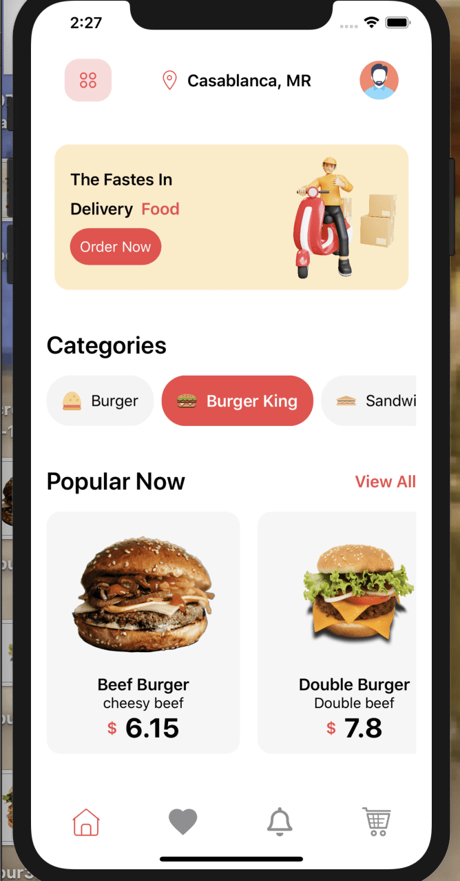 Swif-UI Food Delivery App