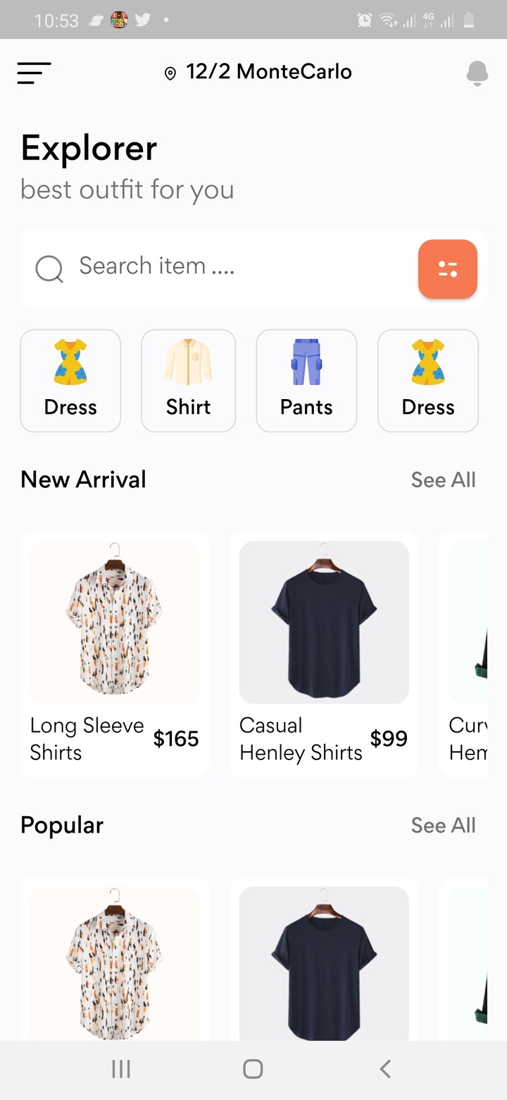 Simple shop application