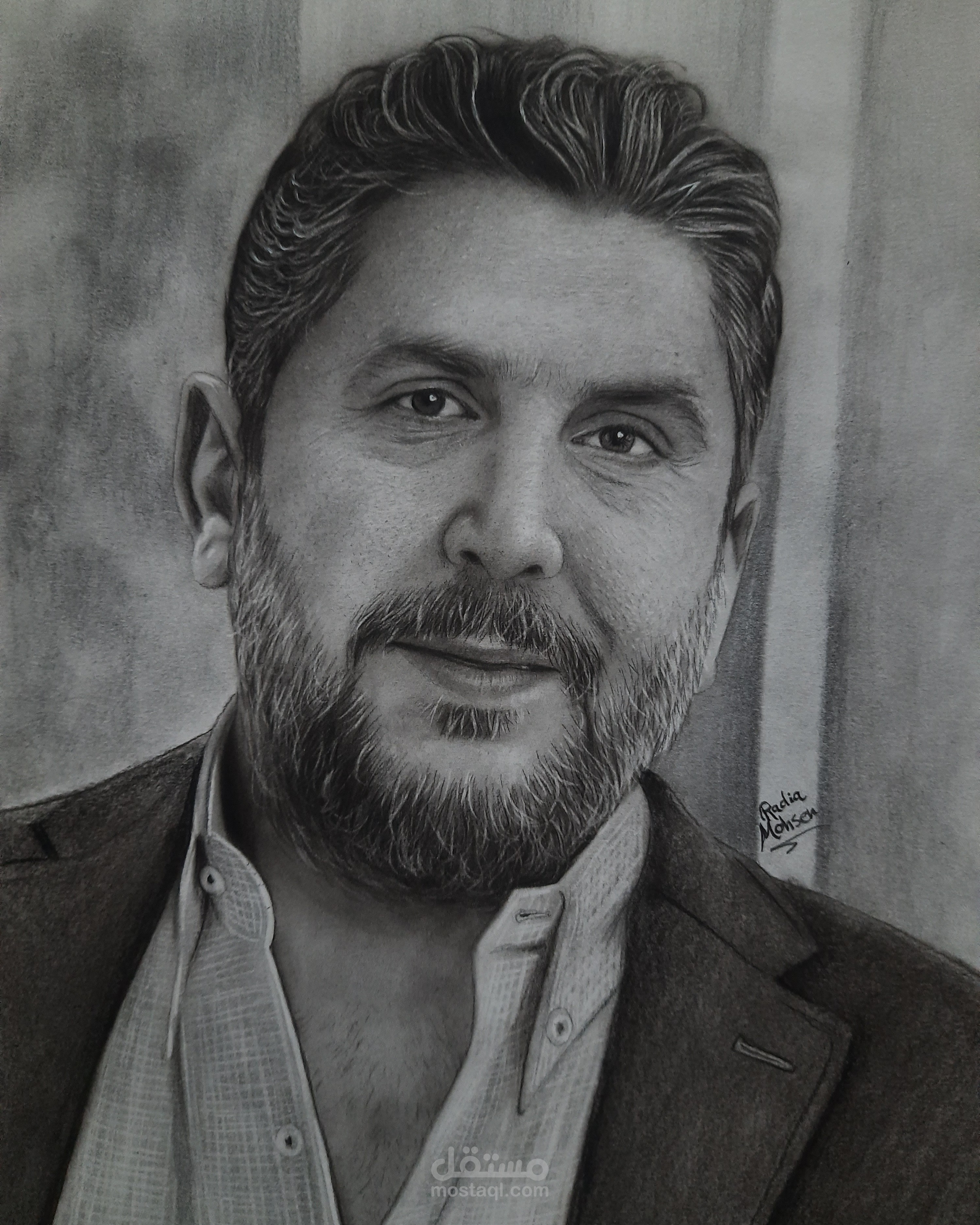 رسم بورتريه بالفحم