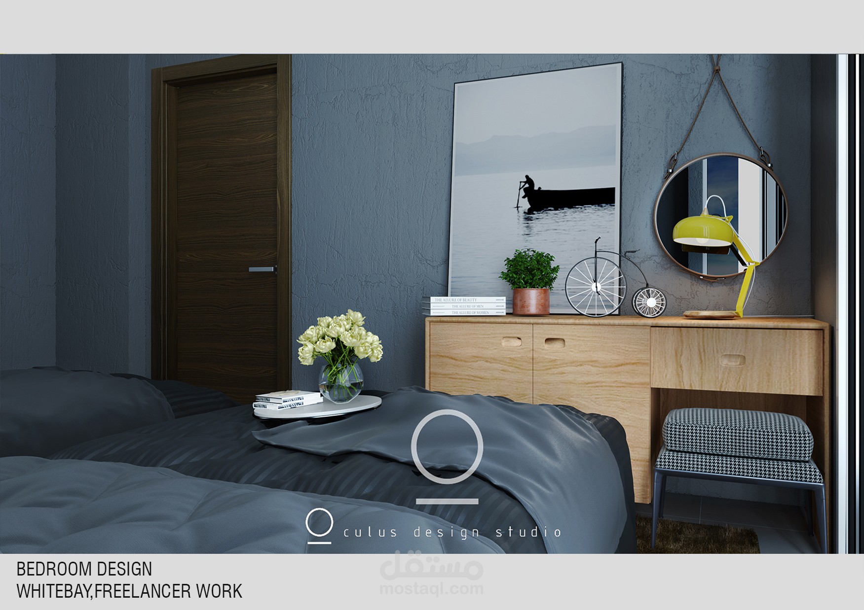 3d render bedroom 3dsmax