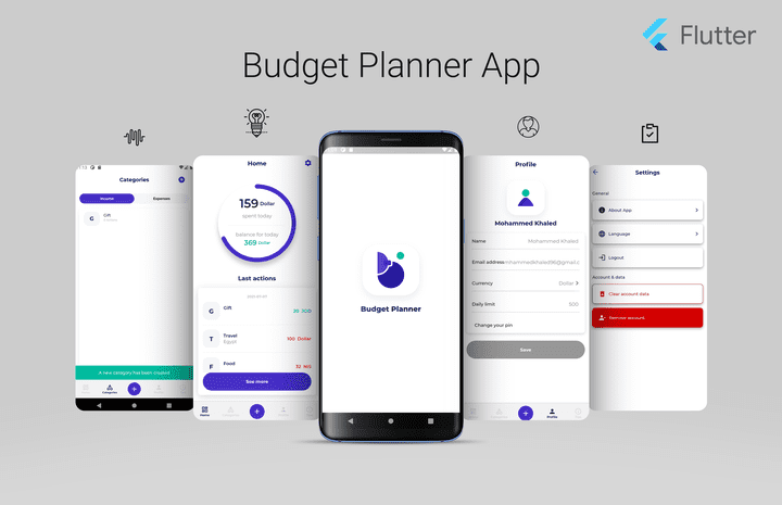 Budget Planner app (مخطط الميزانية)