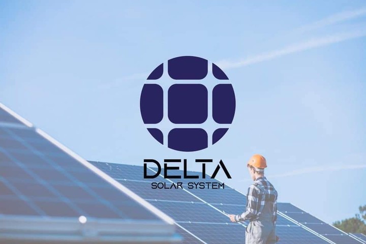 Delta solar system logo design