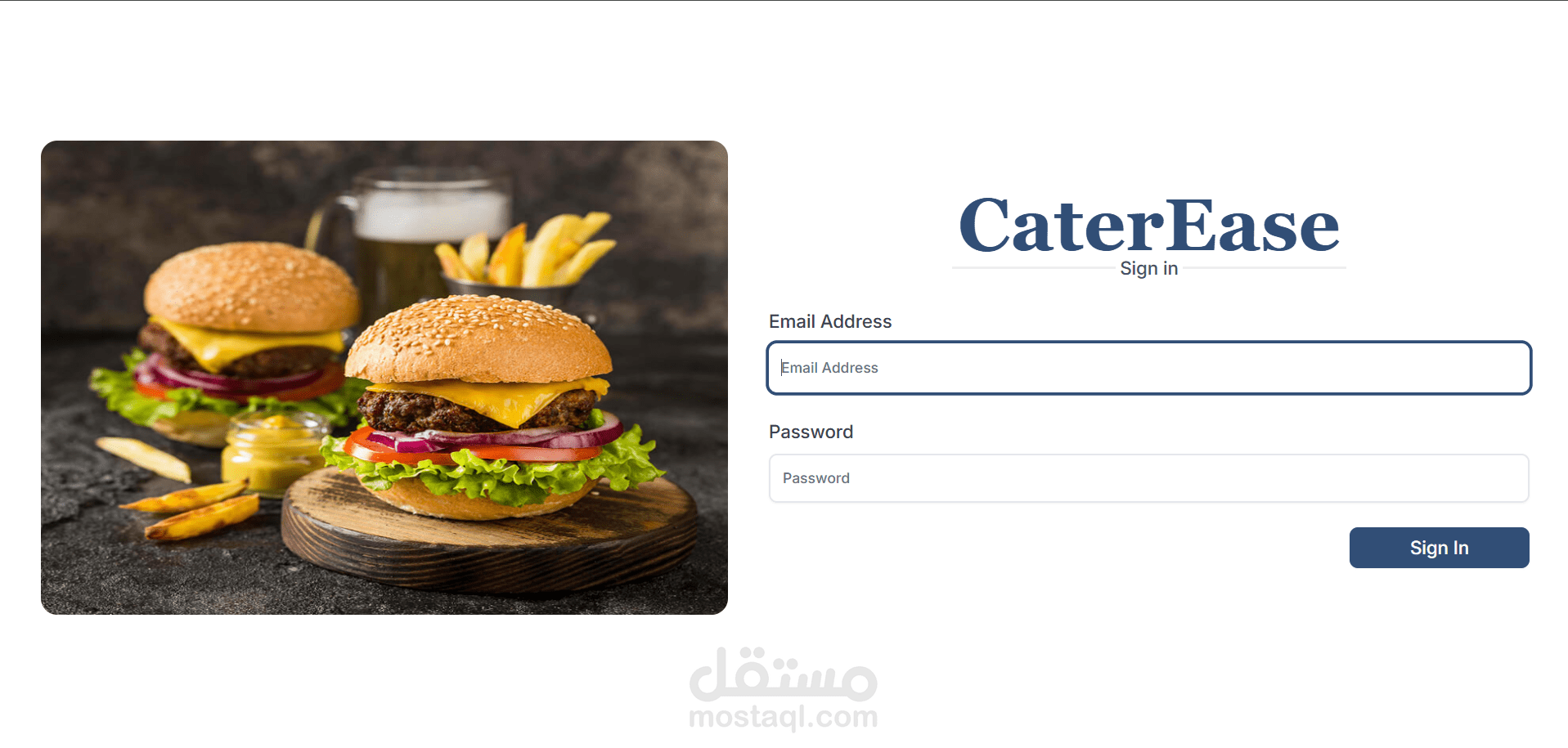 CaterEase Manager Dashboard