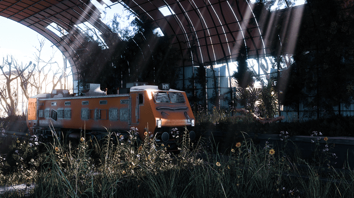 Abandoned train station