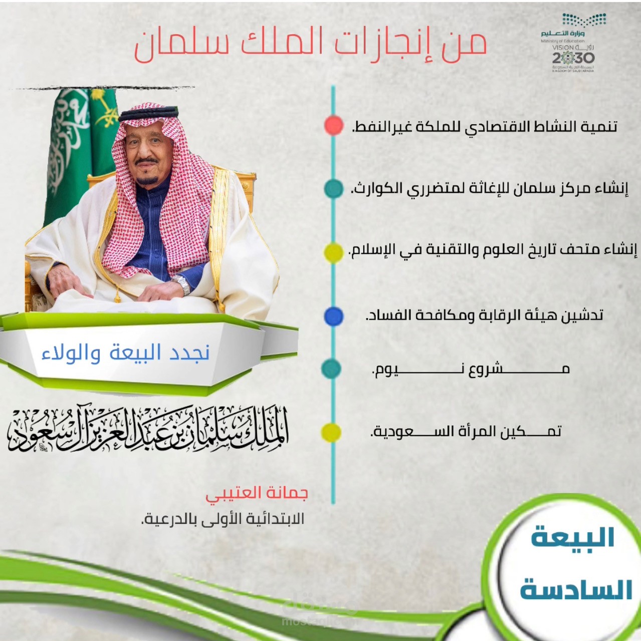 منشور عن البيعة السادسة