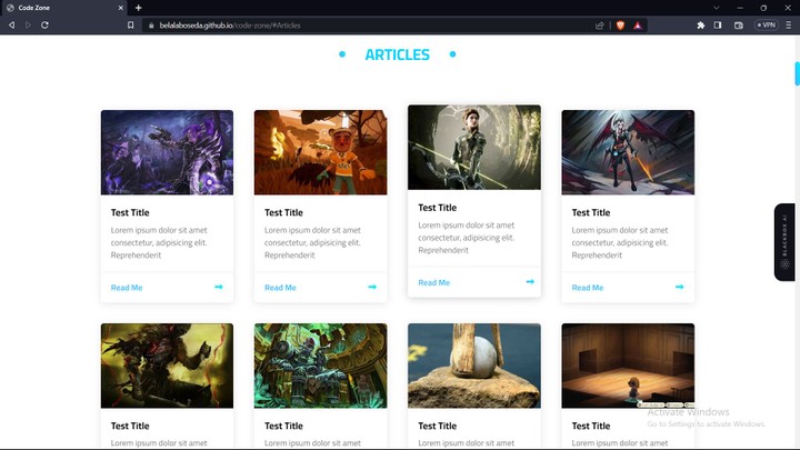 commerce website profile