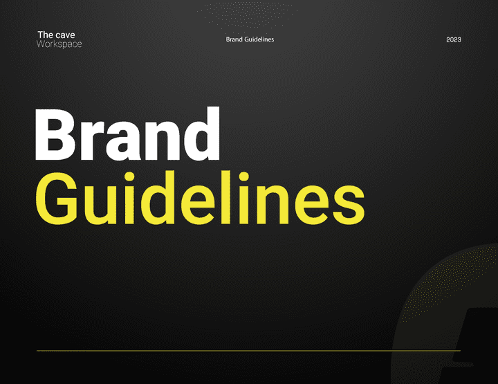 تصميم هوية بصرية ( Brand Guidelines)