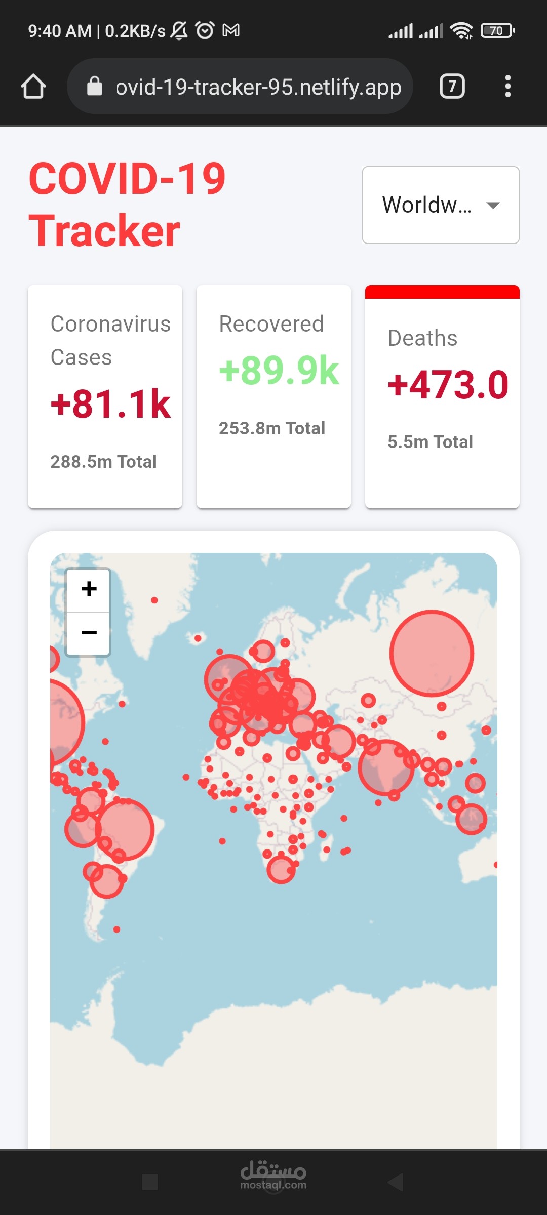 Covid-19 tracker