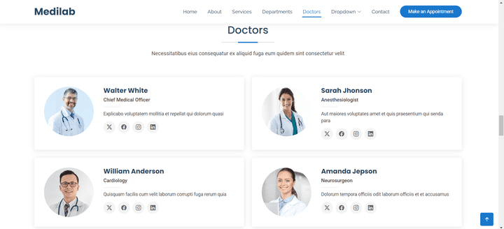 design for a medical site