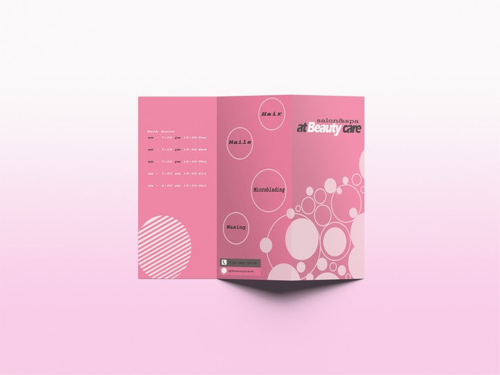 Brochure For Beauty Centre