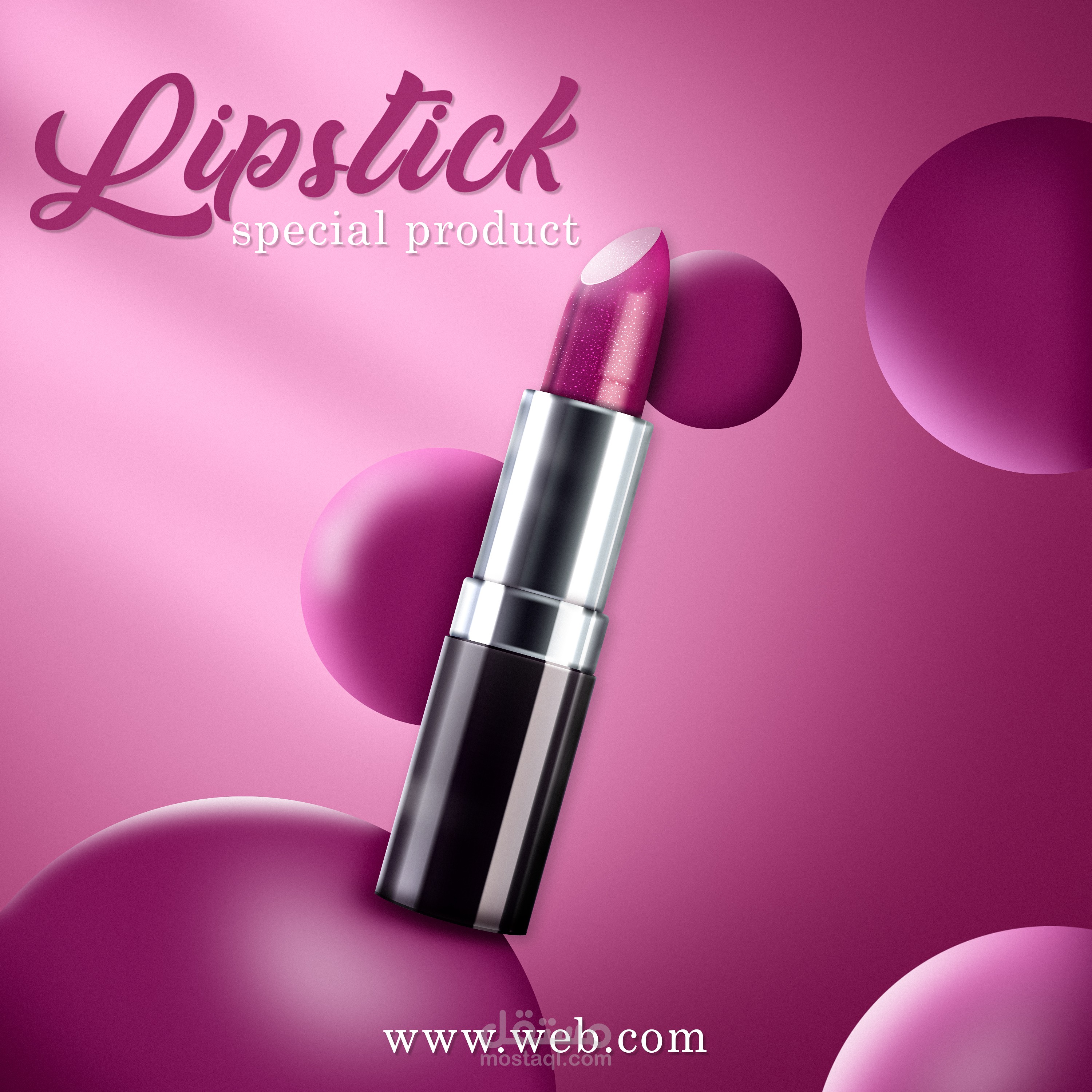 تصميم سوشيال ميديا لمنتج Lipstick