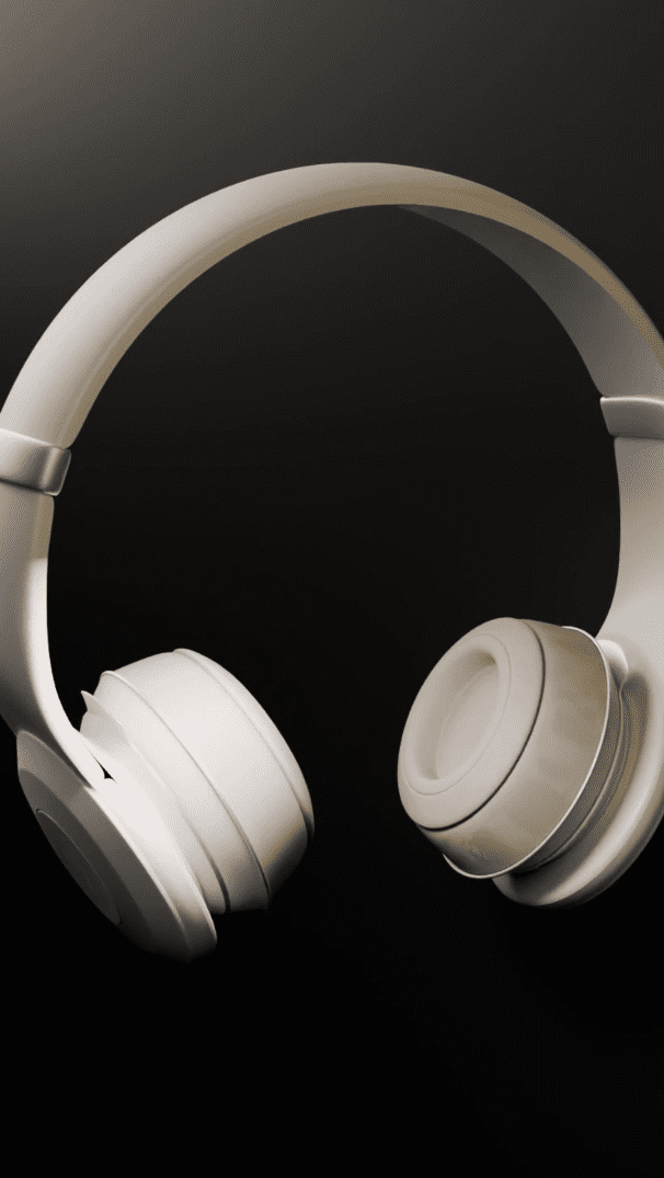 headphone 3d modelling and animation for a headphone