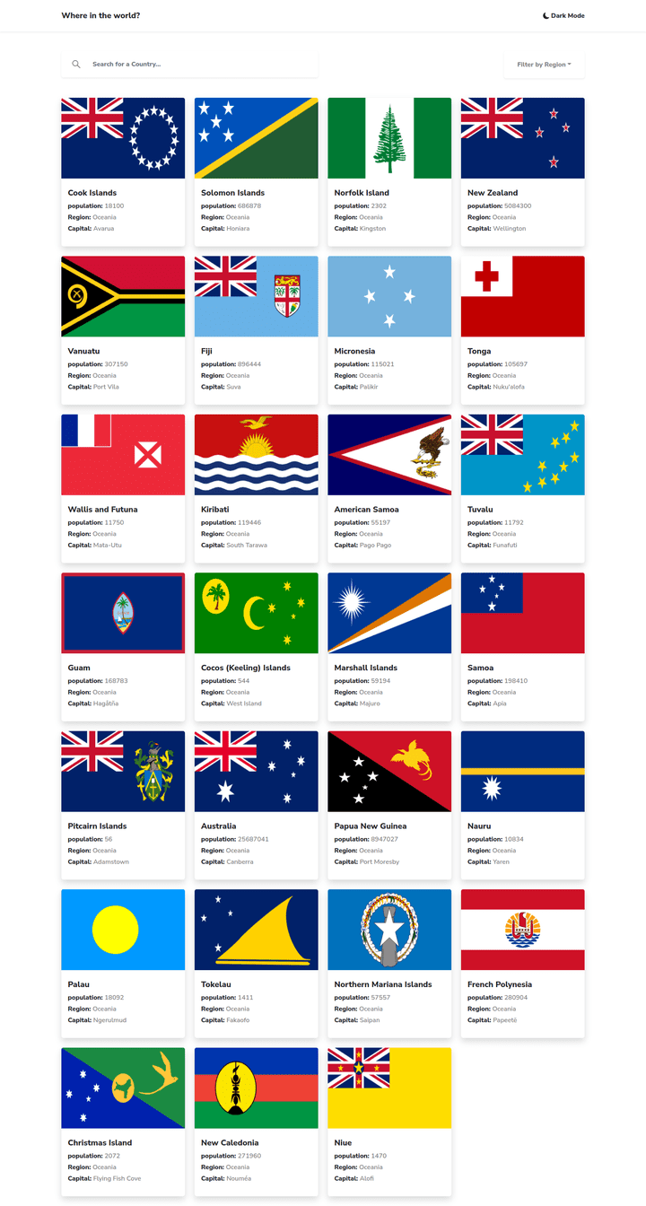 Countries Api