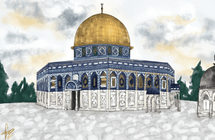 رسم للمسجد الأقصى