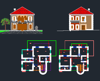 villa house plan