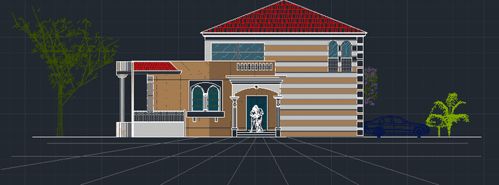 villa house plan