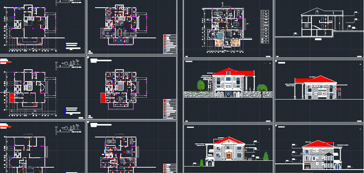 villa house plan