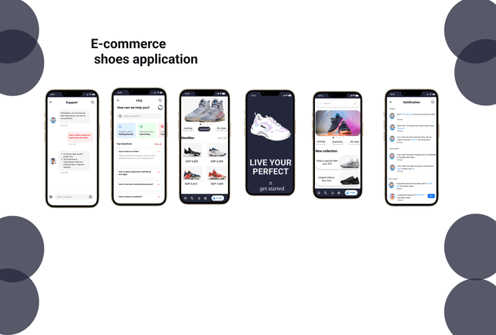 E-commerce shoes application