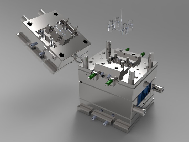 Two plates plastic injection mold design