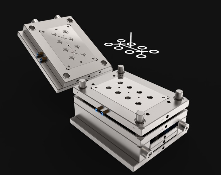 Two plates plastic injection mold design