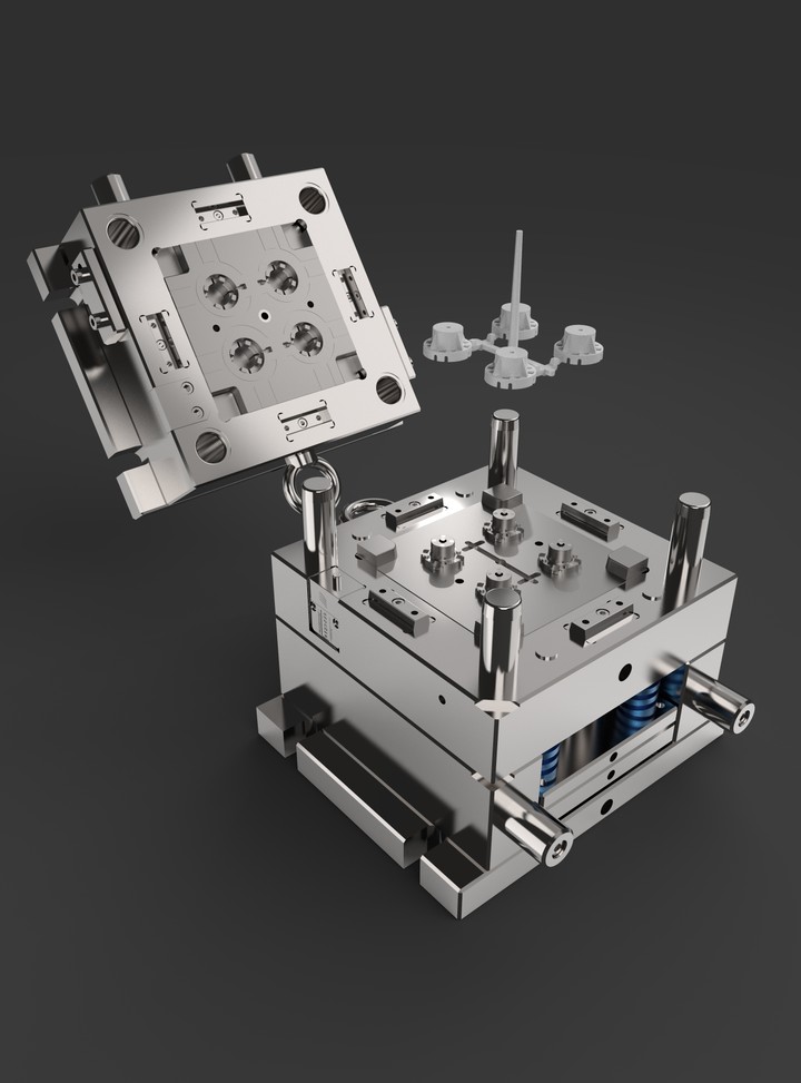 Two plates plastic injection mold design