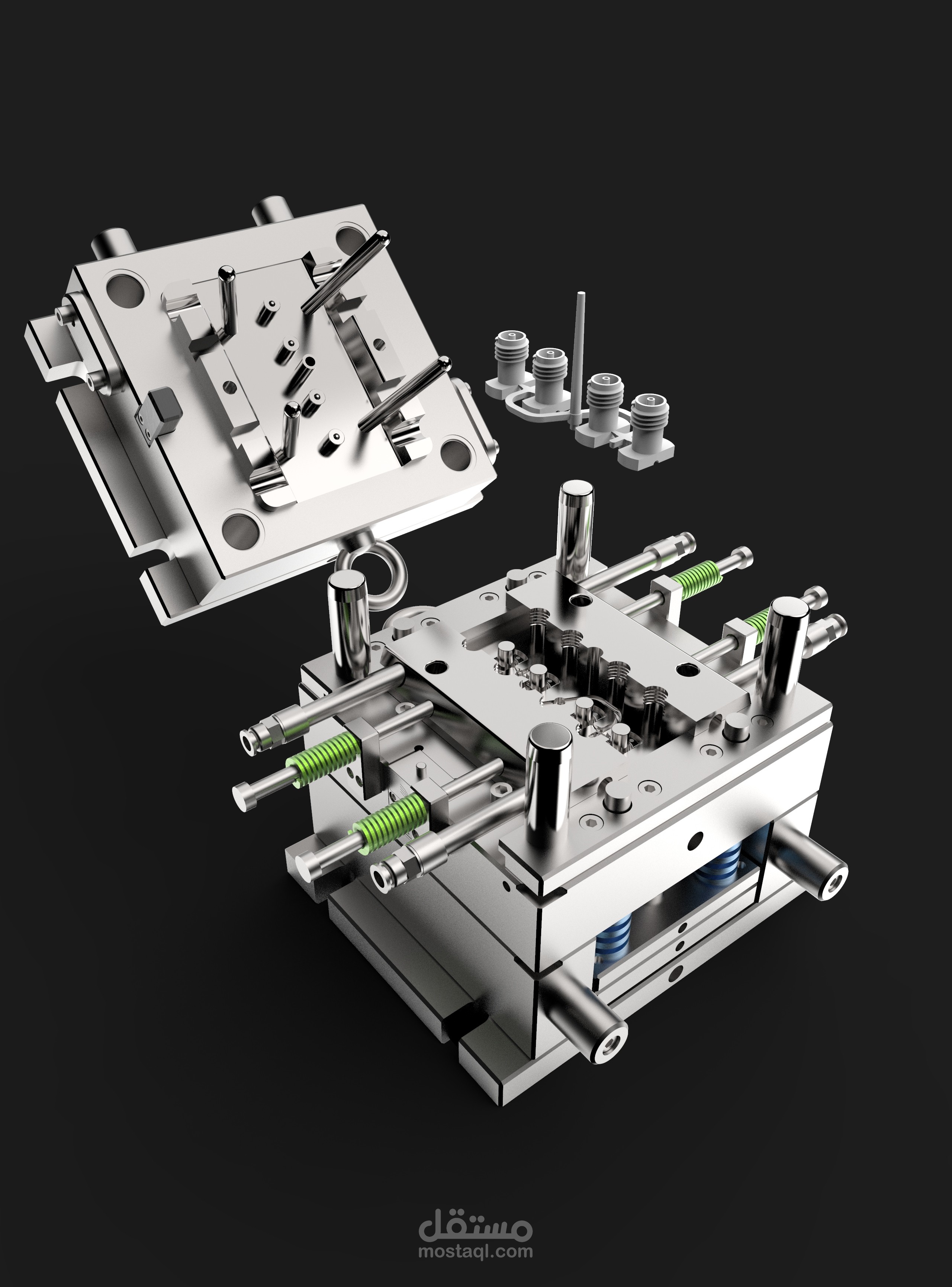 Two plates plastic injection mold design