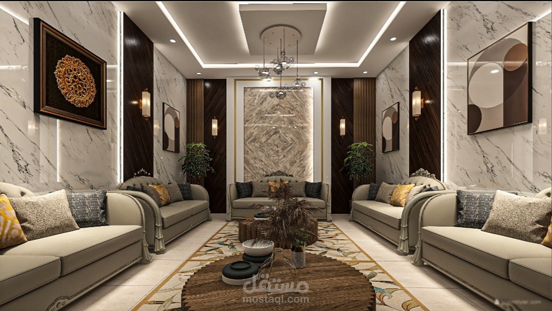 تصميم داخلي لمسكن في السعودية