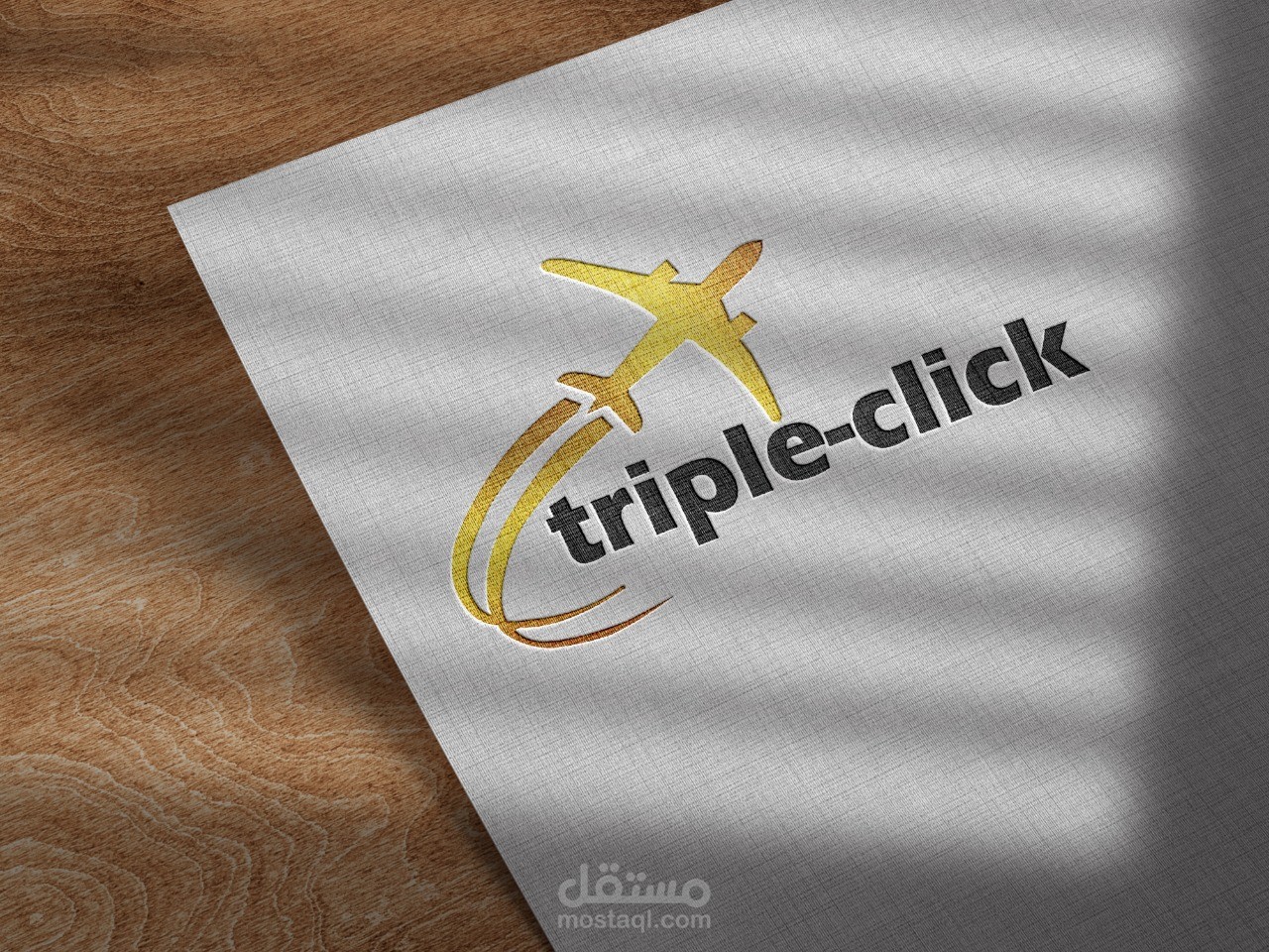 تصميم لوجو لشركه TRIPLE CLICK