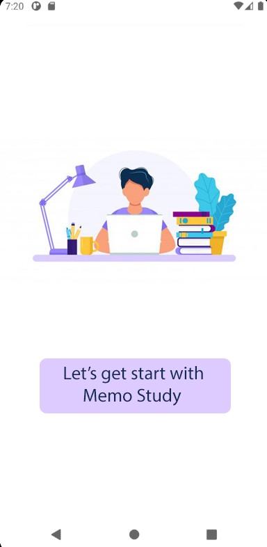 تصميم واجهة ابلكيشن Memo Study